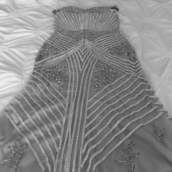 Mother Of The Bride Exquisite silver gown. - Picture 6 of 16